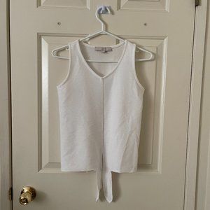 LOFT White Cropped Top Size XXS Petite